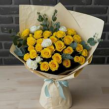 Букет цветов из:  Розы #REPLACE_PRED# Малке