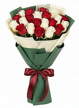 Букет Микс из красных и белых роз #REPLACE_PRED# Малке