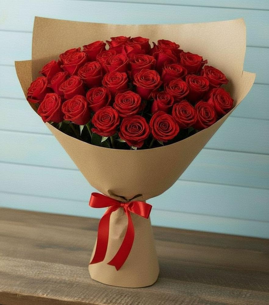 Букет Красные розы Милано в Малке