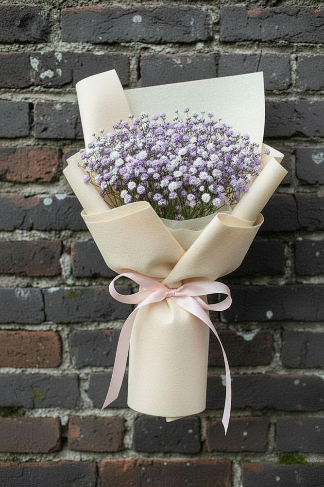 Букет цветов из: Гипсофила в Малке