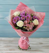 Букет цветов из:  Герберы #REPLACE_PRED# Малке