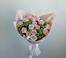 Букет цветов из:  Розы и Хризантемы #REPLACE_PRED# Малке