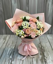 Букет цветов из:  Гвоздики, Розы и Хризантемы в Малке