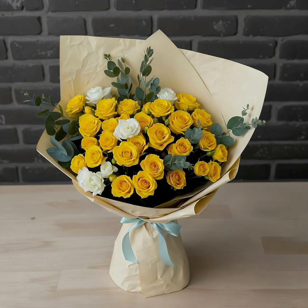 Букет цветов из: Розы в Малке