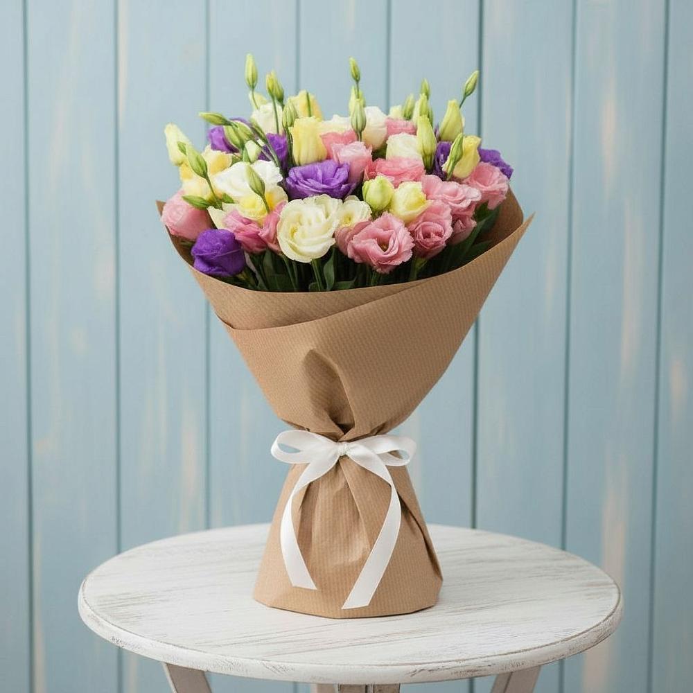 Букет цветов из: Лизиантусы в Малке