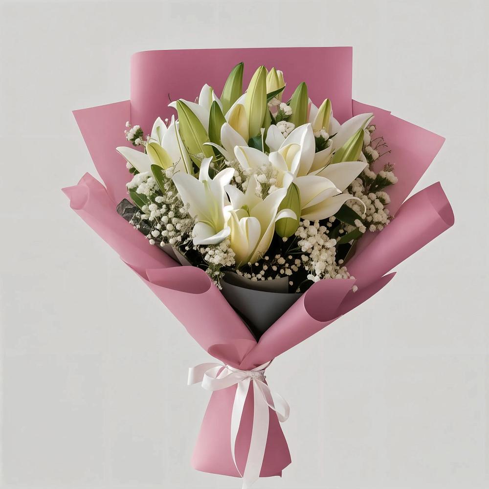 Букет цветов из: Лилии в Малке