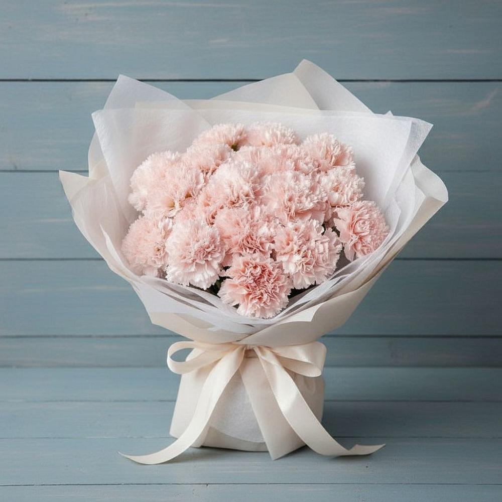 Букет цветов из: Гвоздики в Малке