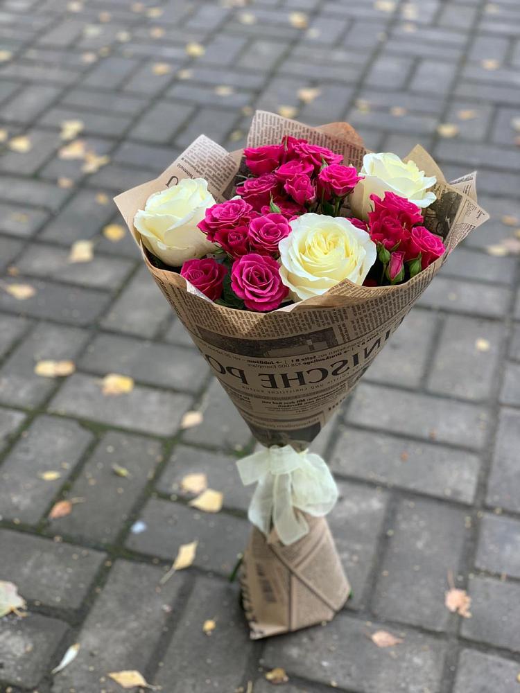 Букет цветов из: Розы в Малке