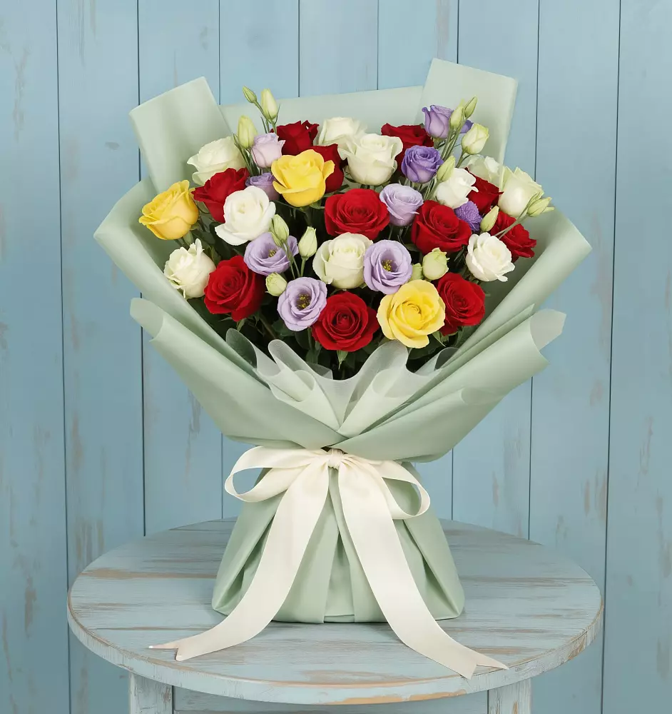 Букет цветов из: Розы в Малке