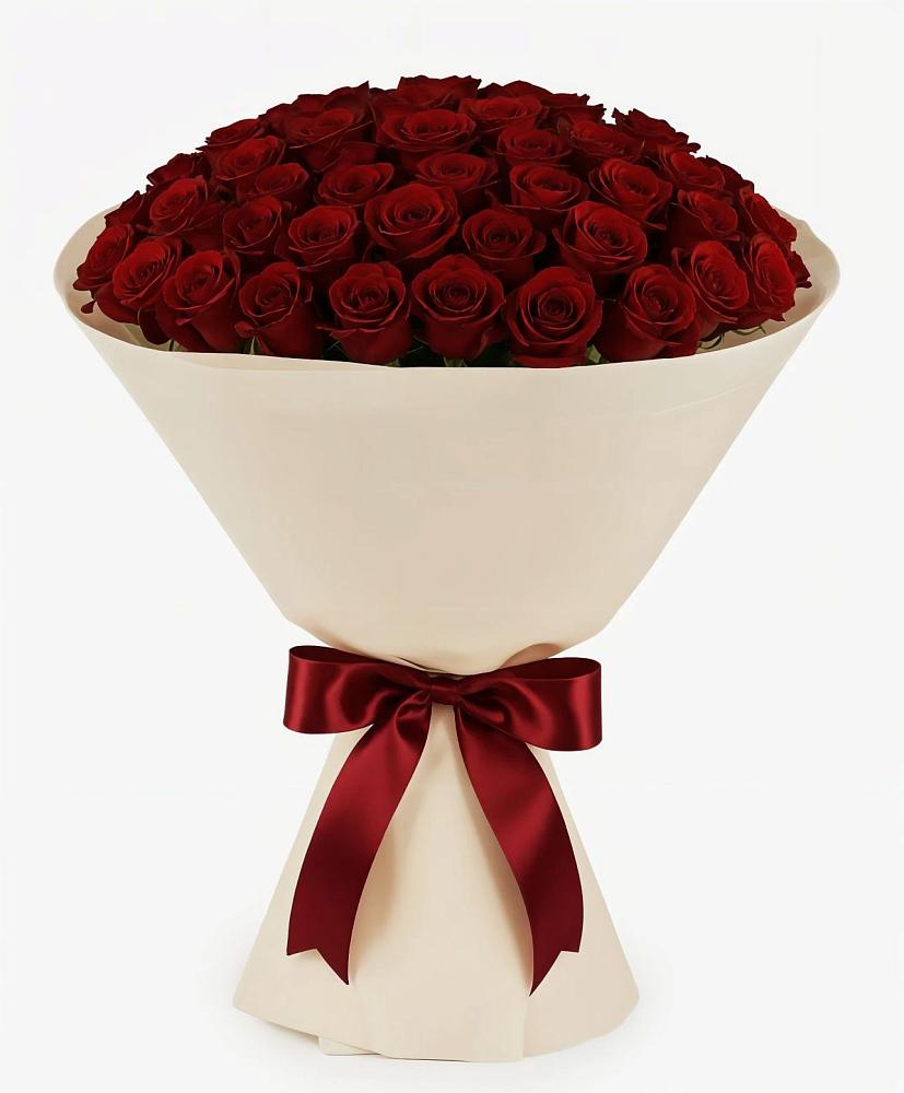 Букет 101 Бордовая роза Блэк Бакарра в Малке