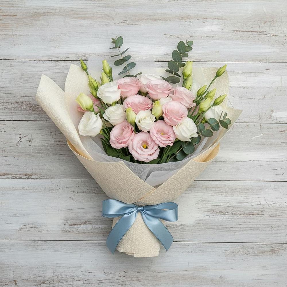 Букет цветов из: Лизиантусы в Малке